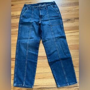 Old Navy High Rise OG Loose, size 14, dark wash denim.